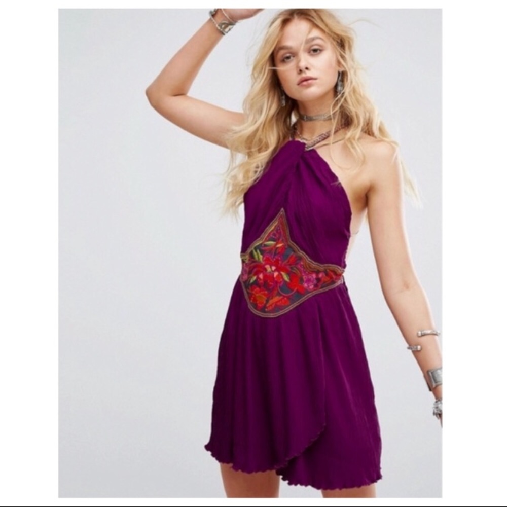 FREE PEOPLE EMBELLISHED MINI DRESS - Picture 5 of 6